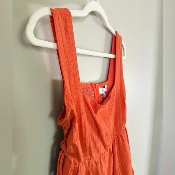 Lost + Wander • NWT Orange Miss Marmalade Tiered Mini Dress Sz XS Smocked - Picture 9 of 16